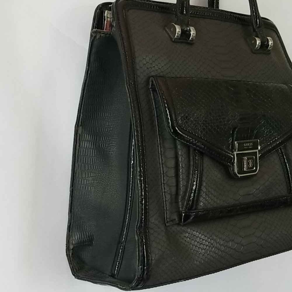 Guess Python Embossed Satchel - Picture 11 of 12